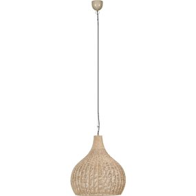 LED Hanglamp Trion Jen - Rond 35.5 cm met jute lichtvenster LED Hanglamp Trion Jen - Rond 35.5 cm met jute lichtvenster