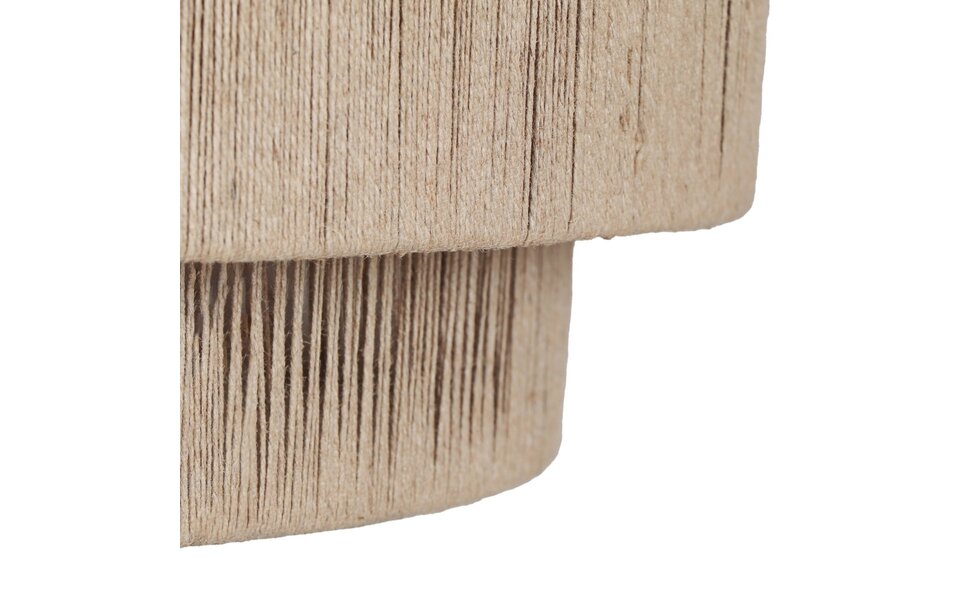 HLW LED LED Hanglamp Trion Alisa - Rond, 60 cm, Bruin Jute, E27 Fitting, Stijlvolle LED Lamp