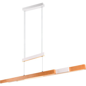 Witte Metalen LED Hanglamp 45W - Trion Trojan Up and Down Witte Metalen LED Hanglamp 45W - Trion Trojan Up and Down