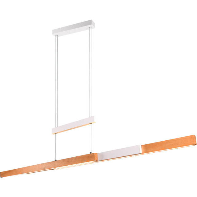 HLW LED 45W LED Hanglamp - Mat Wit, Metalen LED Hanglamp Trion Trojan Up and Down