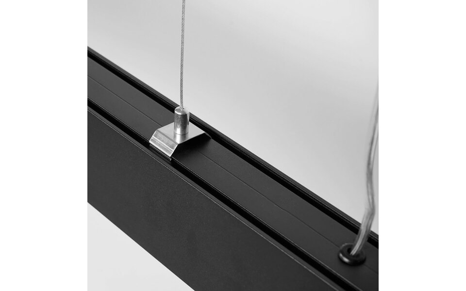 HLW LED Linear LED Pendant Lamp 40W - Black & White LED Lamp with Daylight White 6500K HLW LED Linear LED Pendant Lamp 40W - Black & White LED Lamp with Daylight White 6500K