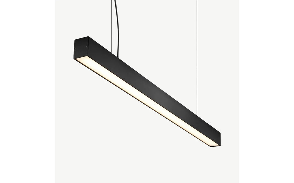 HLW LED Linear 40W LED Pendant Light - Black & White LED Pendant Light with Warm White Light HLW LED Linear 40W LED Pendant Light - Black & White LED Pendant Light with Warm White Light