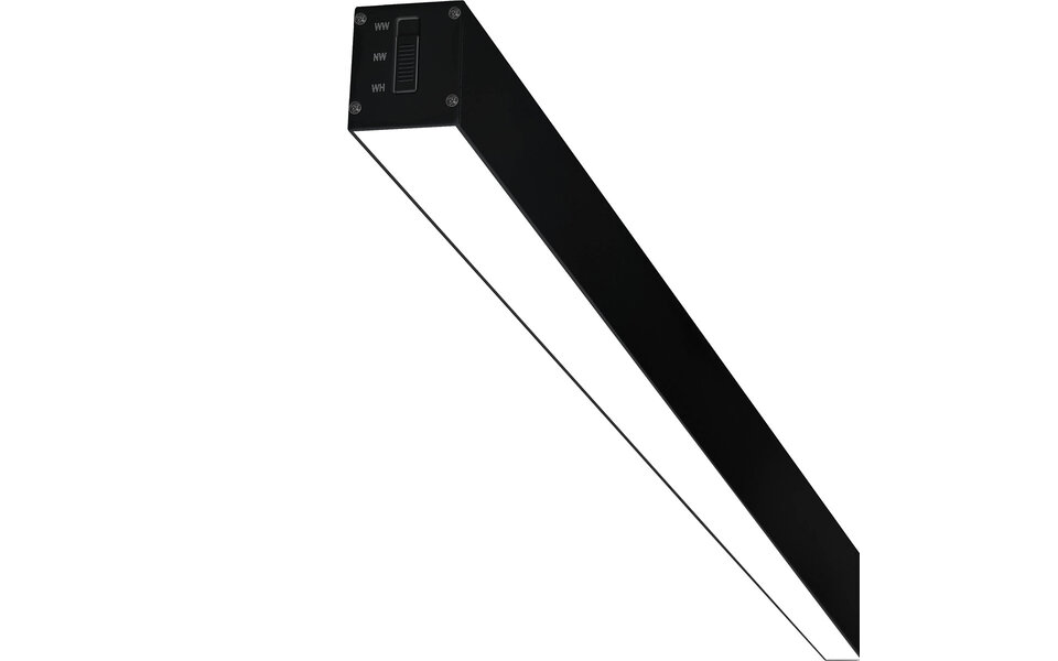HLW LED Linear LED Pendant Lamp 40W - Black & White, Bright Daylight White 6500K LED Lamp