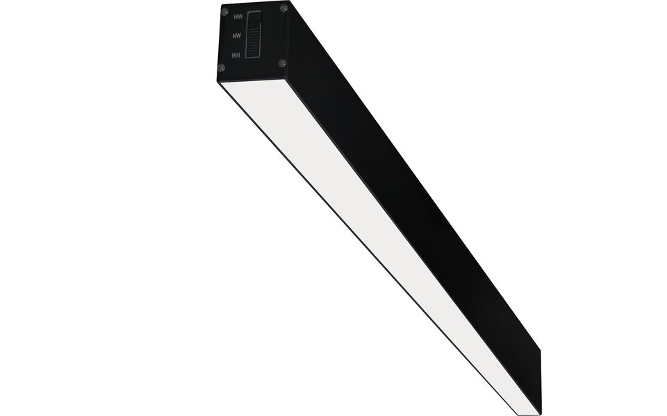HLW LED Linear LED Pendant Lamp 40W - Black & White, Bright Daylight White 6500K LED Lamp