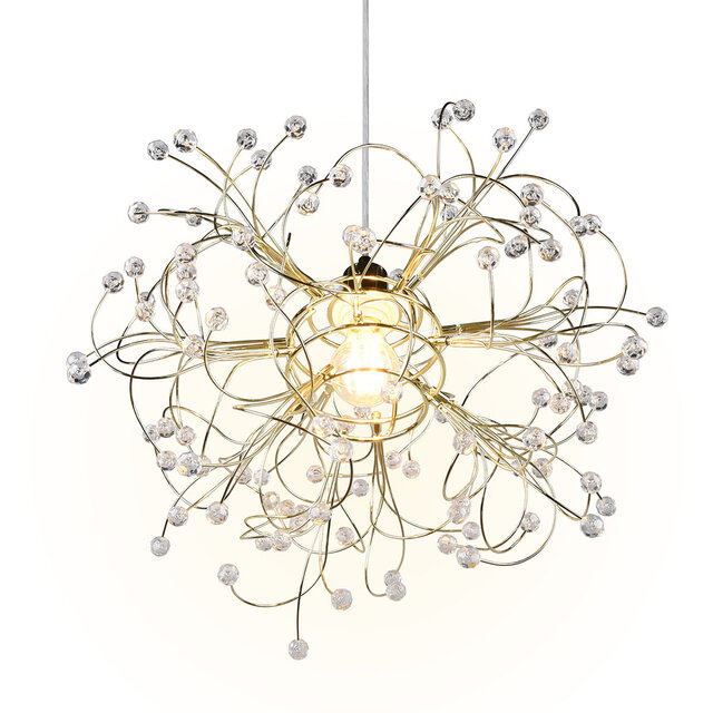 HLW LED Gold LED Pendant Lamp Matte Gold - E27 Fitting, Adjustable LED Lamp HLW LED Gold LED Pendant Lamp Matte Gold - E27 Fitting, Adjustable LED Lamp