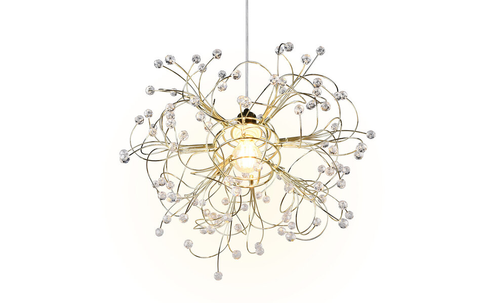 HLW LED Gold LED Pendant Lamp Matte Gold - E27 Fitting, Adjustable LED Lamp HLW LED Gold LED Pendant Lamp Matte Gold - E27 Fitting, Adjustable LED Lamp