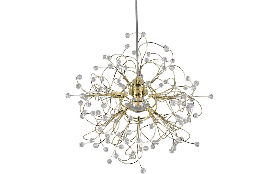 HLW LED Gouden LED Hanglamp Mat Goud - E27 Fitting, Verstelbare LED Lamp HLW LED Gouden LED Hanglamp Mat Goud - E27 Fitting, Verstelbare LED Lamp