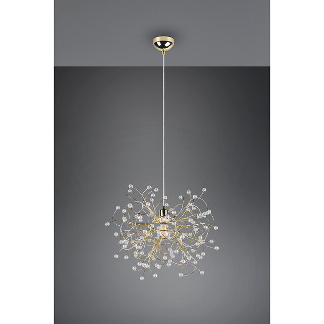 HLW LED Gold LED Pendant Lamp Matte Gold - E27 Fitting, Adjustable LED Lamp HLW LED Gold LED Pendant Lamp Matte Gold - E27 Fitting, Adjustable LED Lamp