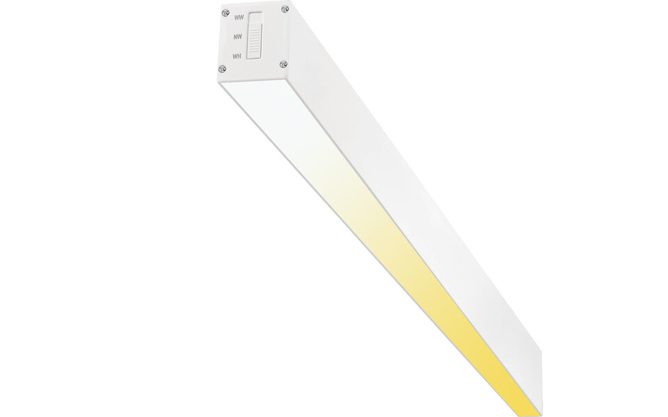 HLW LED 40W LED Hanglamp - Witte Lineaire LED Lamp Kozolux Tino met 3in1 CCT HLW LED 40W LED Hanglamp - Witte Lineaire LED Lamp Kozolux Tino met 3in1 CCT