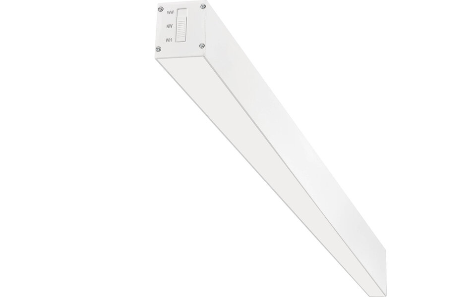 HLW LED Kozolux Tino 40W LED Hanglamp - Witte Lineaire LED lamp 120cm Daglicht Wit HLW LED Kozolux Tino 40W LED Hanglamp - Witte Lineaire LED lamp 120cm Daglicht Wit