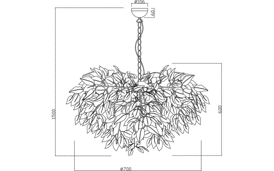 HLW LED LED Hanglamp Trion Lovy - 4-lichts E14 Fitting - Rond Glans Chroom HLW LED LED Hanglamp Trion Lovy - 4-lichts E14 Fitting - Rond Glans Chroom