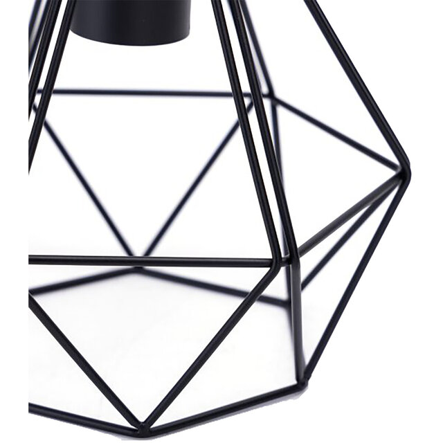 HLW LED LED Hanglamp Aigi Elsa - Klassieke Zwarte LED Hanglamp met E27 Fitting HLW LED LED Hanglamp Aigi Elsa - Klassieke Zwarte LED Hanglamp met E27 Fitting