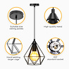 HLW LED LED Pendant Lamp Aigi Elsa - Classic Black LED Pendant Lamp with E27 Fitting