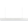 Lineaire moderne witte LED hanglamp met 40W vermogen en neutraal wit licht 4000K