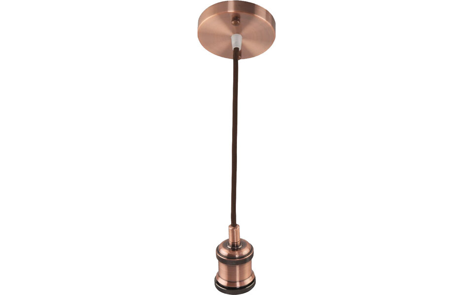 HLW LED Industrial LED Pendant Lamp Round in Matte Bronze Aluminum - E27, 60W