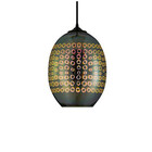 HLW LED LED Hanglamp 3D Ovaal Chroom Glas - Verstelbare LED Lamp met E27 Fitting