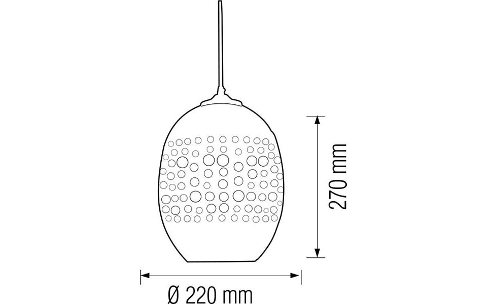 HLW LED LED Pendant Lamp 3D Oval Chrome Glass - Adjustable LED Lamp with E27 Fitting HLW LED LED Pendant Lamp 3D Oval Chrome Glass - Adjustable LED Lamp with E27 Fitting