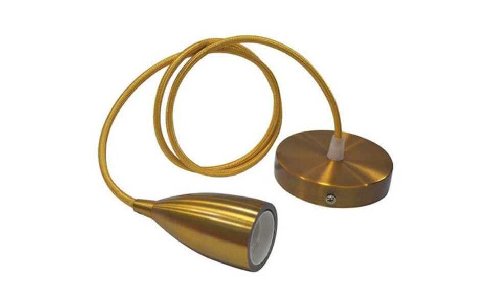 HLW LED Industriële LED Hanglamp Edysa - Ronde Gouden LED Hanglamp E27 HLW LED Industriële LED Hanglamp Edysa - Ronde Gouden LED Hanglamp E27