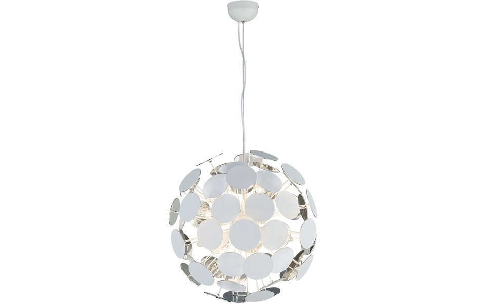 HLW LED LED Pendant Lamp Trion Discon - Matte White Aluminum, 6 Lights, E14 Fitting