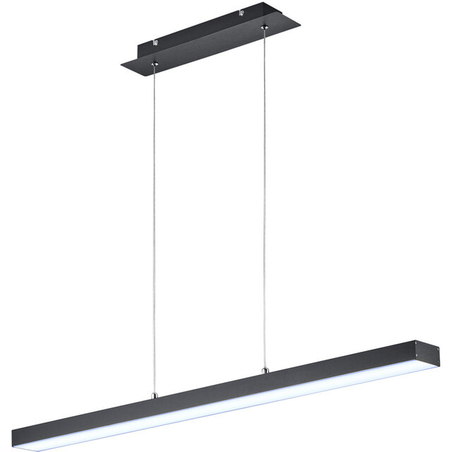 HLW LED 18W Dimmable LED Pendant Lamp Trion Agina - Matte Black, Aluminum, Adjustable Color