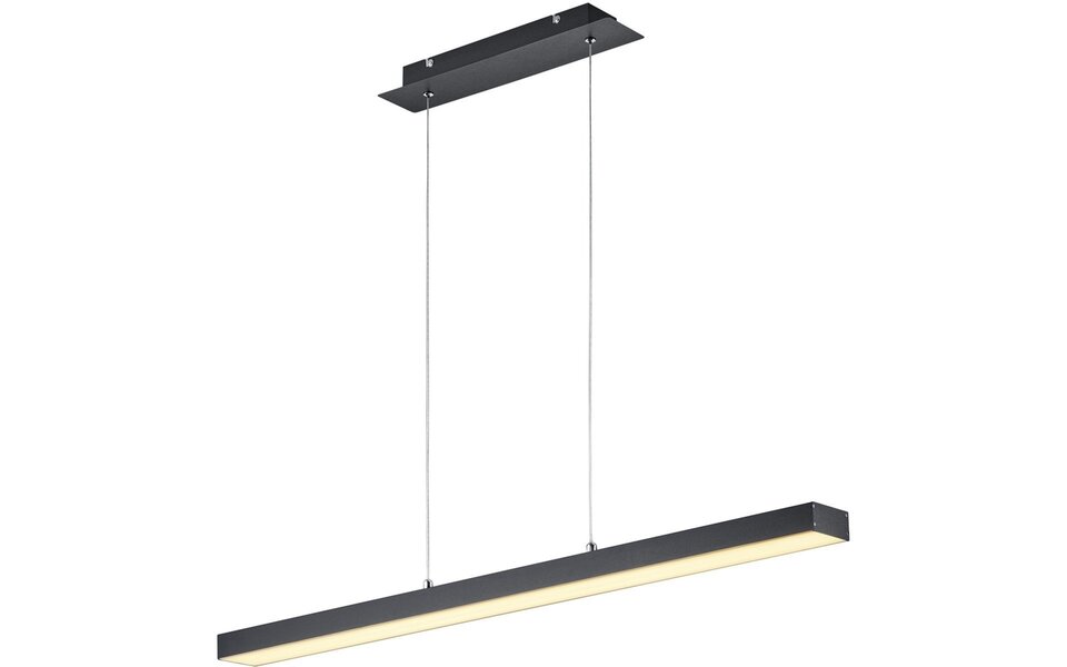 HLW LED 18W Dimmable LED Pendant Lamp Trion Agina - Matte Black, Aluminum, Adjustable Color