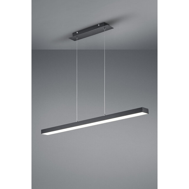 HLW LED 18W Dimmable LED Pendant Lamp Trion Agina - Matte Black, Aluminum, Adjustable Color