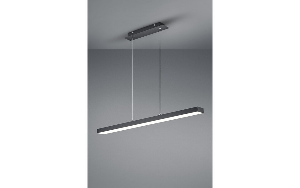 HLW LED 18W Dimmable LED Pendant Lamp Trion Agina - Matte Black, Aluminum, Adjustable Color