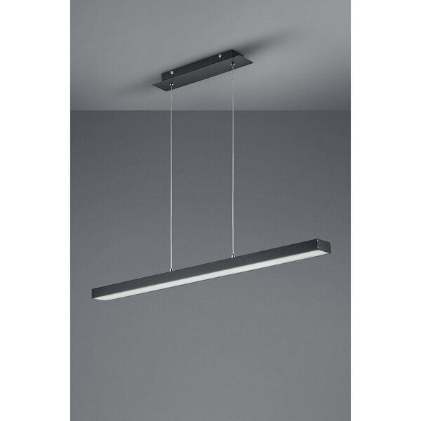 HLW LED 18W Dimbare LED Hanglamp Trion Agina - Mat Zwart, Aluminium, Aanpasbare Kleur HLW LED 18W Dimbare LED Hanglamp Trion Agina - Mat Zwart, Aluminium, Aanpasbare Kleur