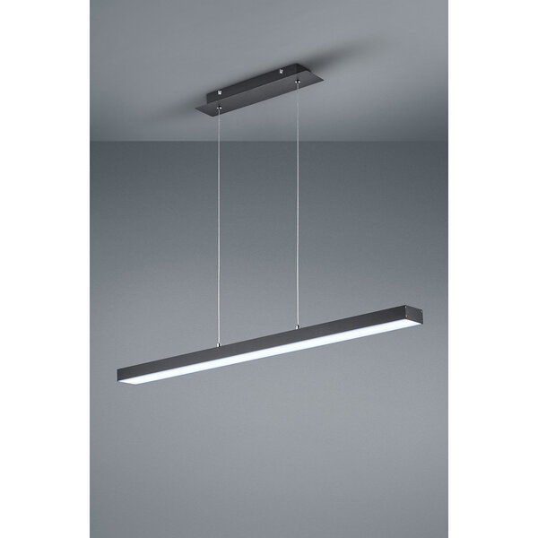 HLW LED 18W Dimbare LED Hanglamp Trion Agina - Mat Zwart, Aluminium, Aanpasbare Kleur HLW LED 18W Dimbare LED Hanglamp Trion Agina - Mat Zwart, Aluminium, Aanpasbare Kleur