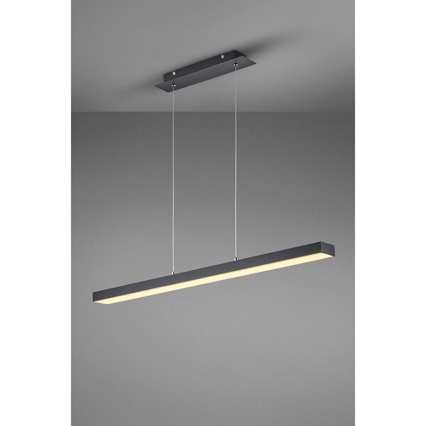 HLW LED 18W Dimbare LED Hanglamp Trion Agina - Mat Zwart, Aluminium, Aanpasbare Kleur HLW LED 18W Dimbare LED Hanglamp Trion Agina - Mat Zwart, Aluminium, Aanpasbare Kleur