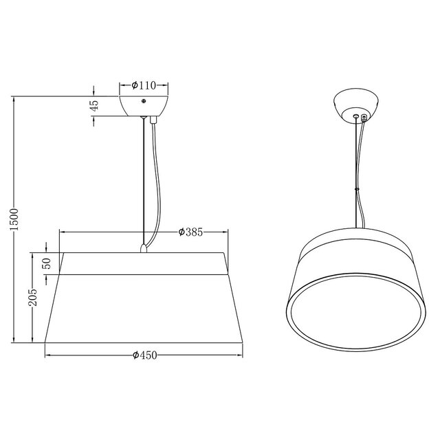 HLW LED LED Hanglamp Trion Barnaness - Mat Wit, 3-lichts, Aluminium, E27