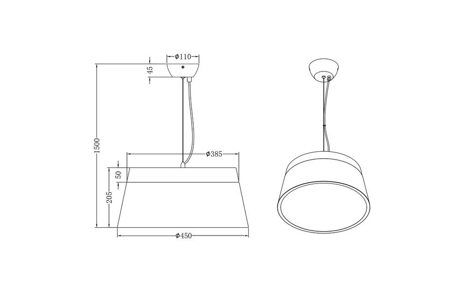 HLW LED LED Hanglamp Trion Barnaness - Mat Wit, 3-lichts, Aluminium, E27