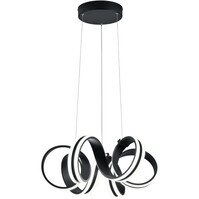 LED Hanglamp 38W - Dimbaar - Mat Zwart - Warm Wit 3000K
