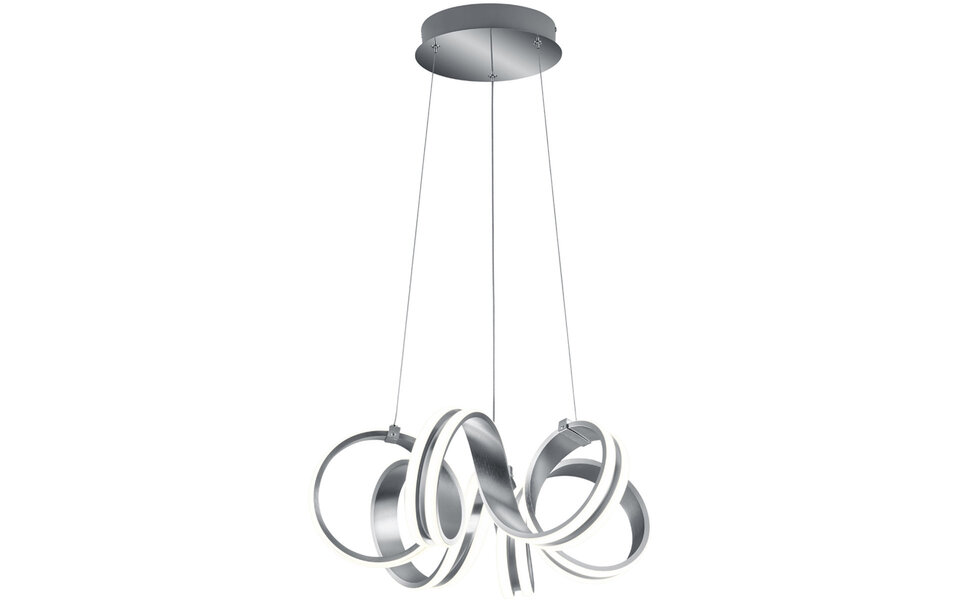 HLW LED LED Hanglamp Trion Katra 38W - Dimbaar, Mat Grijs, Warm Wit 3000K