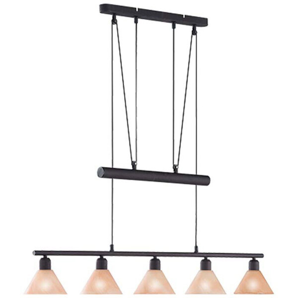 HLW LED LED Hanglamp Trion Stomun - 5-lichts Roestkleur Aluminium met E14 Fitting HLW LED LED Hanglamp Trion Stomun - 5-lichts Roestkleur Aluminium met E14 Fitting