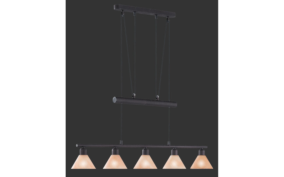 HLW LED LED Pendant Lamp Trion Stomun - 5-light Rust-colored Aluminum with E14 Fitting HLW LED LED Pendant Lamp Trion Stomun - 5-light Rust-colored Aluminum with E14 Fitting