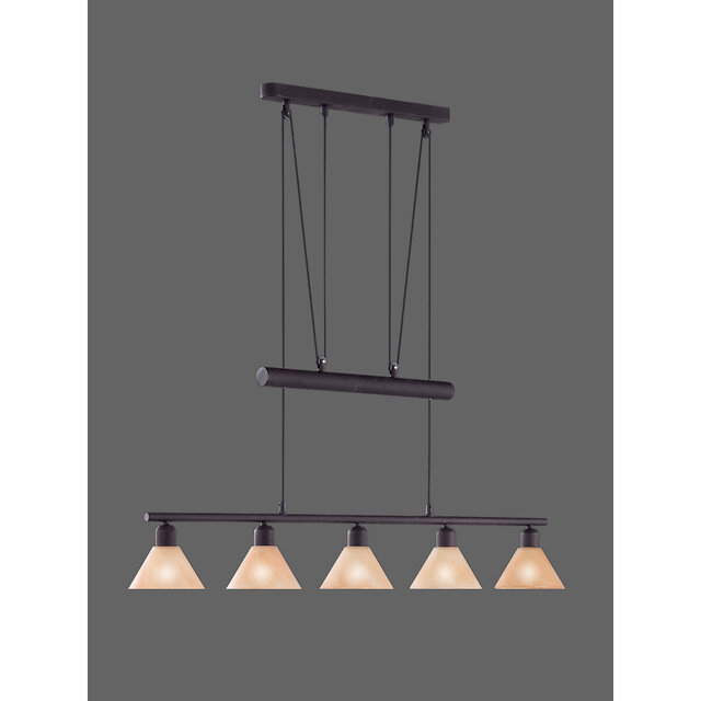 HLW LED LED Pendant Lamp Trion Stomun - 5-light Rust-colored Aluminum with E14 Fitting HLW LED LED Pendant Lamp Trion Stomun - 5-light Rust-colored Aluminum with E14 Fitting