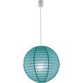 LED Pendant Lamp Trion Ponton - Round Matte Turquoise Paper, E27 Fitting LED Pendant Lamp Trion Ponton - Round Matte Turquoise Paper, E27 Fitting