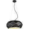 LED Hanglamp Trion Zanda - 3-lichts Mat Zwart Aluminium LED Hanglamp Trion Zanda - 3-lichts Mat Zwart Aluminium