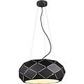 Black LED Pendant Lamp Trion Zanda - 3-light E27 fitting, Matte Black Aluminum
