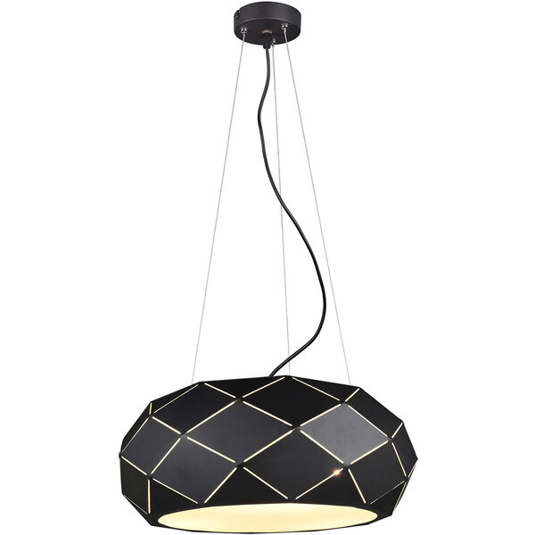 HLW LED Zwarte LED Hanglamp Trion Zanda - 3-lichts E27 Fitting, Mat Zwart Aluminium HLW LED Zwarte LED Hanglamp Trion Zanda - 3-lichts E27 Fitting, Mat Zwart Aluminium