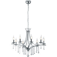 LED Chandelier Trion Lacarno - 8-light Matte Chrome