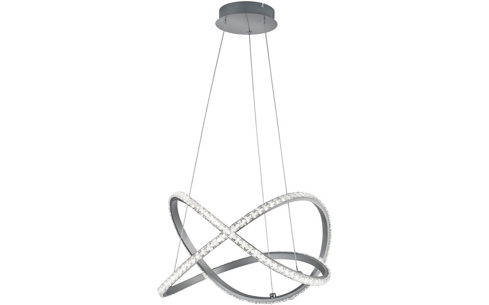 HLW LED Dimmable LED Pendant Lamp 26W - RGBW, Warm White, Matte Gray Aluminum