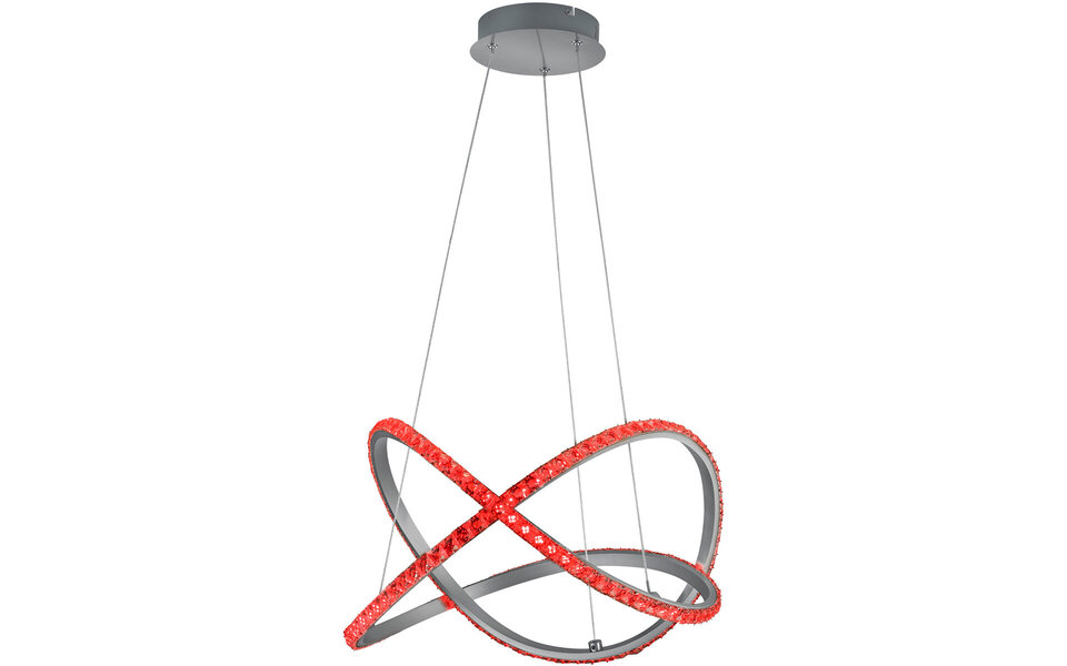 HLW LED Dimmable LED Pendant Lamp 26W - RGBW, Warm White, Matte Gray Aluminum