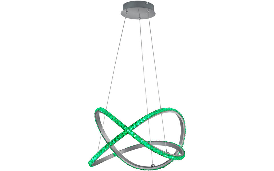 HLW LED Dimmable LED Pendant Lamp 26W - RGBW, Warm White, Matte Gray Aluminum