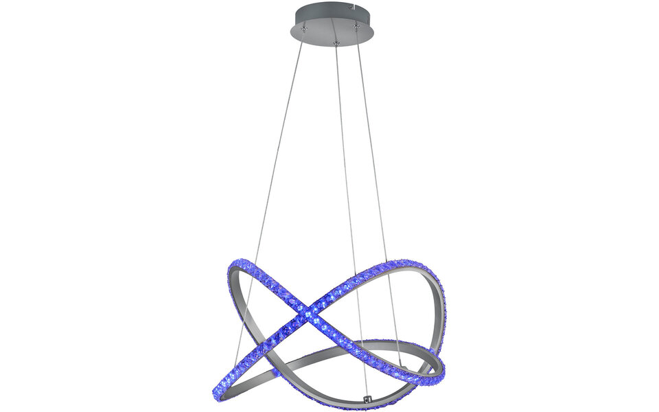 HLW LED Dimmable LED Pendant Lamp 26W - RGBW, Warm White, Matte Gray Aluminum