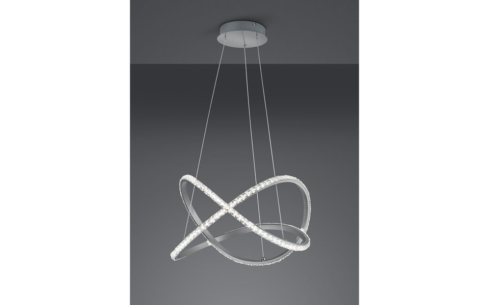 HLW LED Dimmable LED Pendant Lamp 26W - RGBW, Warm White, Matte Gray Aluminum