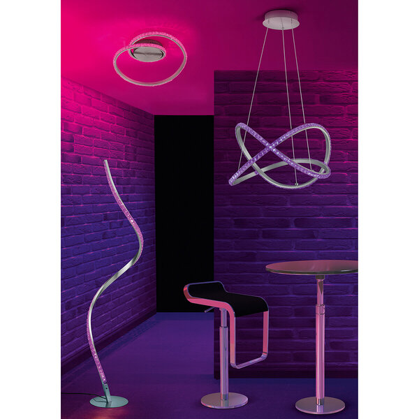 HLW LED Dimbare LED Hanglamp 26W - RGBW, Warm Wit, Mat Grijs Aluminium HLW LED Dimbare LED Hanglamp 26W - RGBW, Warm Wit, Mat Grijs Aluminium