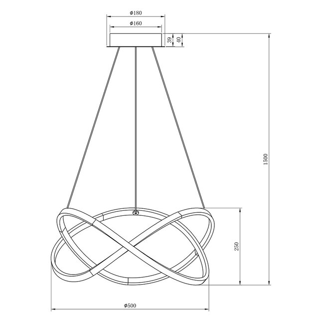 HLW LED Dimbare LED Hanglamp 26W - RGBW, Warm Wit, Mat Grijs Aluminium
