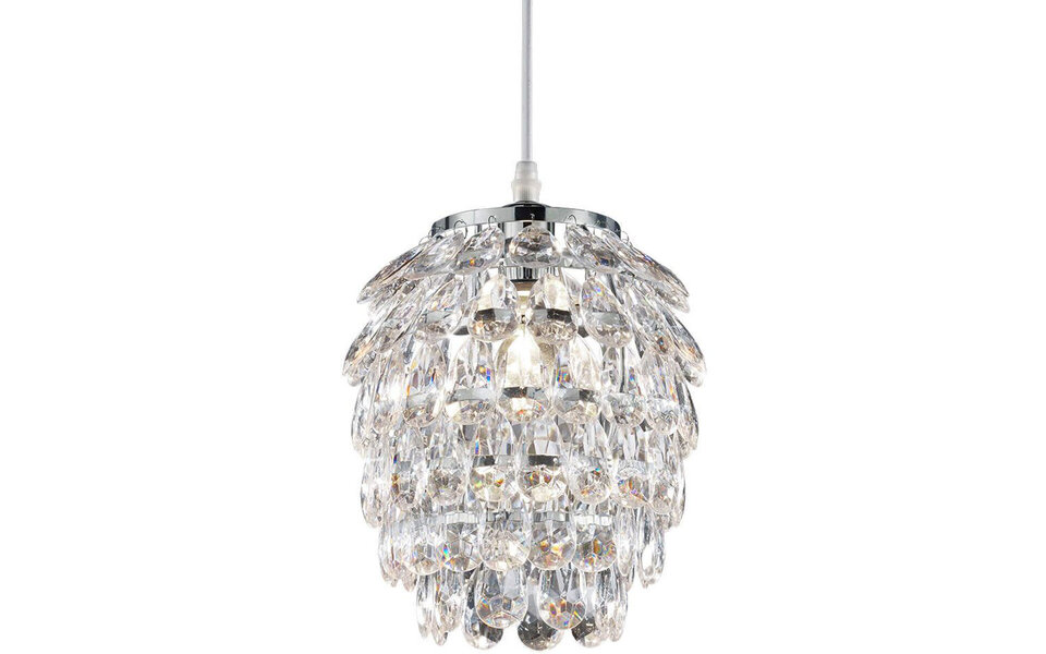 HLW LED LED Pendant Lamp Trion Pety - Matte Chrome, Aluminum, E14 Fitting